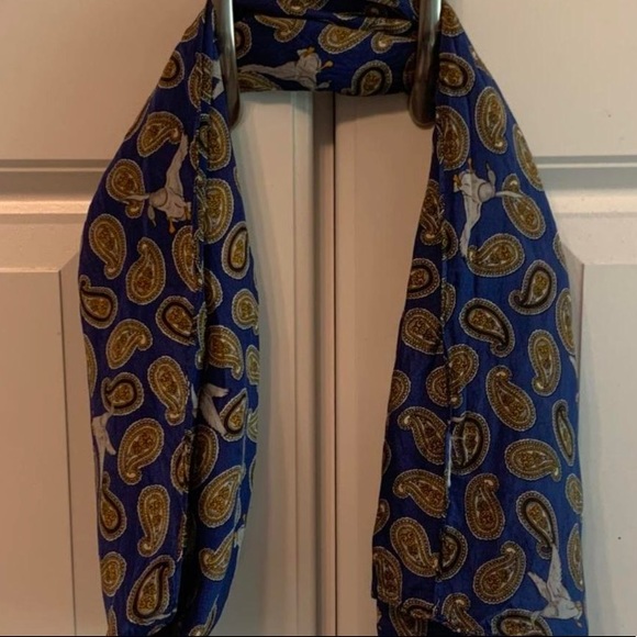 Blue paisley and duck scarf 🦆 - Picture 1 of 3
